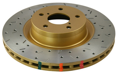 DBA for 8/98+ Skyline R34 GTT Front Crossdrilled Slotted 4000 Series Rotor