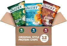 Nutrition Protein Chips Variety Pack, BBQ, Cheddar  Sour Cream, Sour Cream  On