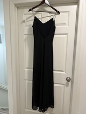 Vtg 90s Dave  Johnny Low Back Evening Gown Women  s Rhinestone Slip Dress