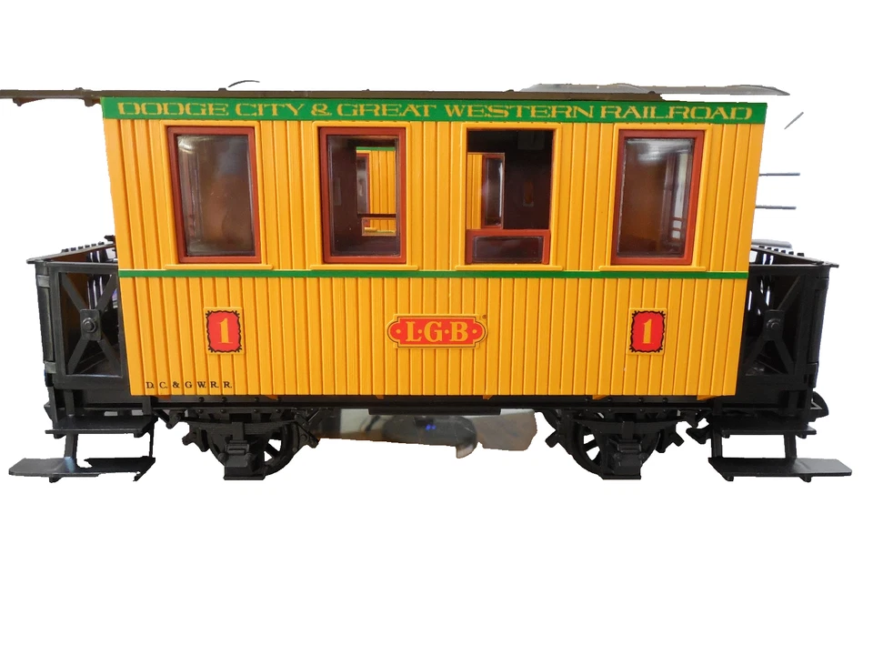 LEHMANN LGB ESCALA G GRANDES TRENES DODGE CITY&GREAT WESTERN RAILROAD VAGÓN DE PASAJEROS 1 Foto 2 de 4