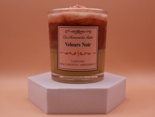 Kerze Velours Noir Duft "Cashmira u. Amber" aus Sojawachs, handgemacht