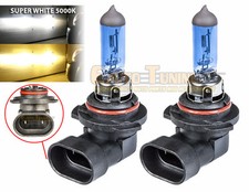 9006 Headlight Bulbs Low Beam Super White 5000k Xenon Halogen 2pcs