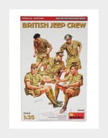 1:35 Miniart Figures British Jeep Crew Military Kit MA35469 Modellbau