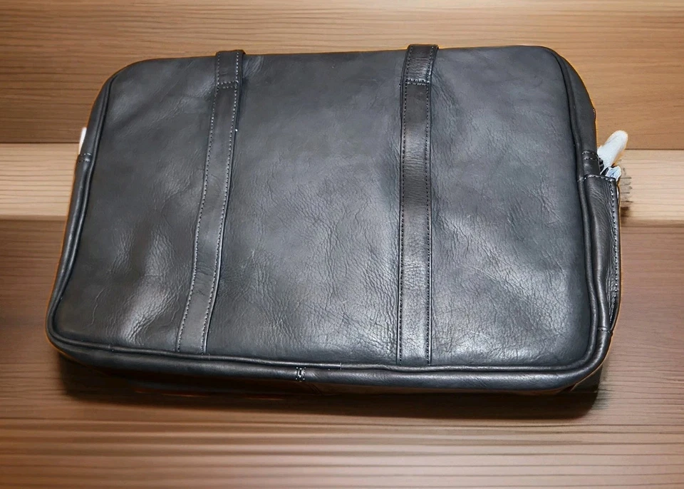 Pasta de computador de couro Piel, preta, tamanho único - Imagem 4 de 4