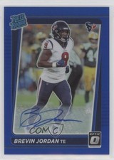 2021 Panini Donruss Optic Rated Rookie Blue Prizm 21/40 Brevin Jordan Auto 19a0