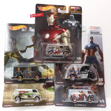Hot Wheels 2018  MARVEL STUDIOS AVENGERS CONCEPT ART SERIES  Complete Set of 5
