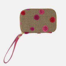 Hobonichi Drawer Pouch Pocket Pink Sparkle Pile Fabric Japan