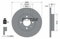 2X Textar Bremsscheibe 92041703 FüR Seat VW
