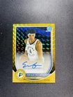 2025-26 Topps Bowman Chrome Auto Enrique Freeman Gold Geometric /50 Pacers EF81