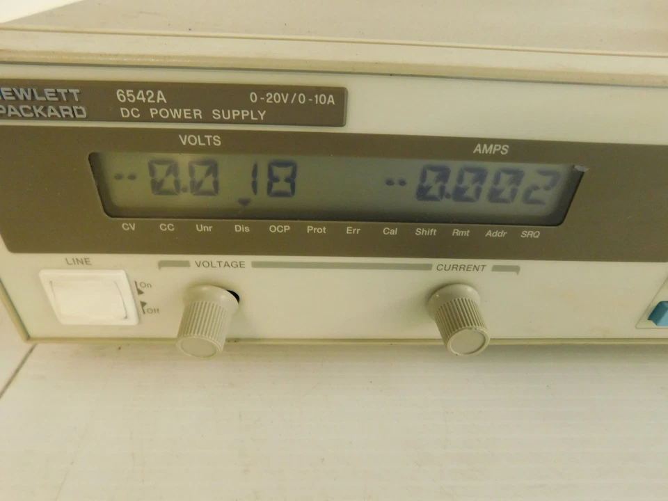 HP HEWLETT PACKARD  6542A DC POWER SUPPLY 0-20V/0-10A (QXG71) - Image 2 of 4