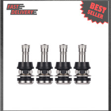 4 Pack Metal Tire Valve Stems Tr416 Nickel Plated Brass 1.7 Inch For Tubeless