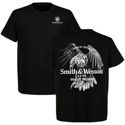 Vintage Smith & Wesson US Eagle T-Shirt Western Fashion Short Sleeve Cotton T-Sh