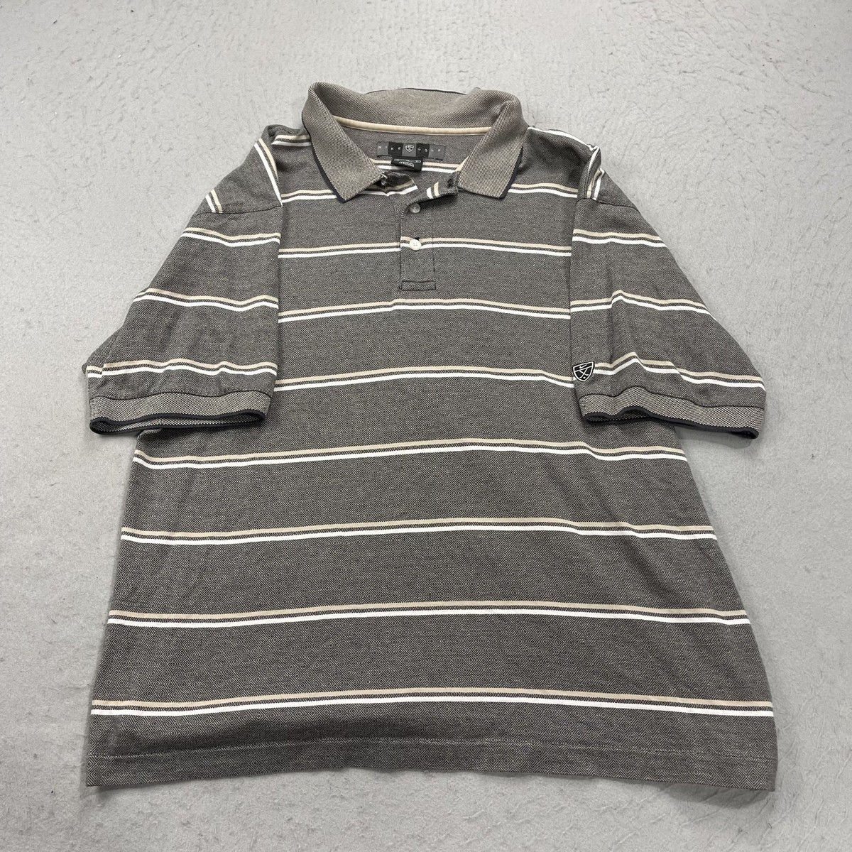 VINTAGE Nike Polo Shirt Mens XL Brown Sunday Tiger Woods Golf