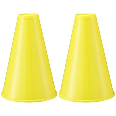 2 Pcs Cheer Megaphone - Party Accessory Sports Cheers Party Noisemaker Yellow