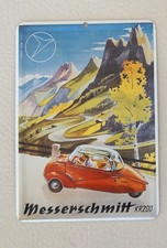 Blechschild 10 x 14,5cm;  Messerschmitt KR200, Auto