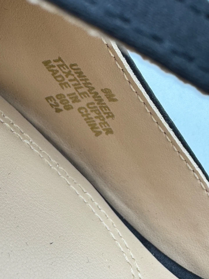 Unisa Womens Black Slingback Heels With Pointed Toe & Bow Accent Size 9M - Image 4 of 4