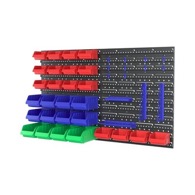 WORKPRO Pegboard Organizer Wall Mounted, 44PC Tool Storage Rack... FAST USA SHIP