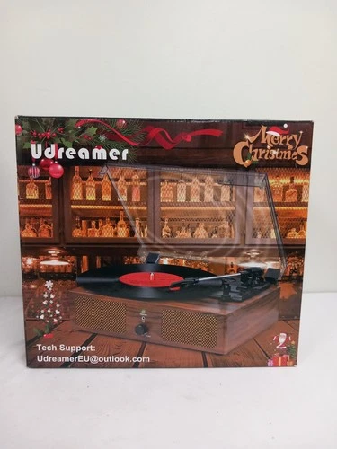 Udreamer Vinyl Record Player with built-in speakers