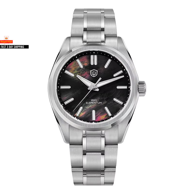 Watchdives WD0003C Quartz Watch VH31 Sweep Seconds Movement 38Mm Ice Crack Dial 