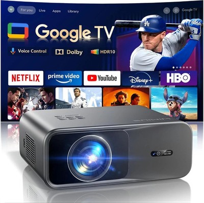 WiMiUS G1 Google TV Beamer   4K Support | Full HD | Dolby Audio