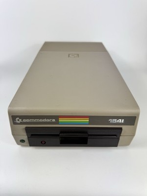 Vintage Commodore 1541 Single-Drive Floppy Disk Unit External + Plug-POWERS ON