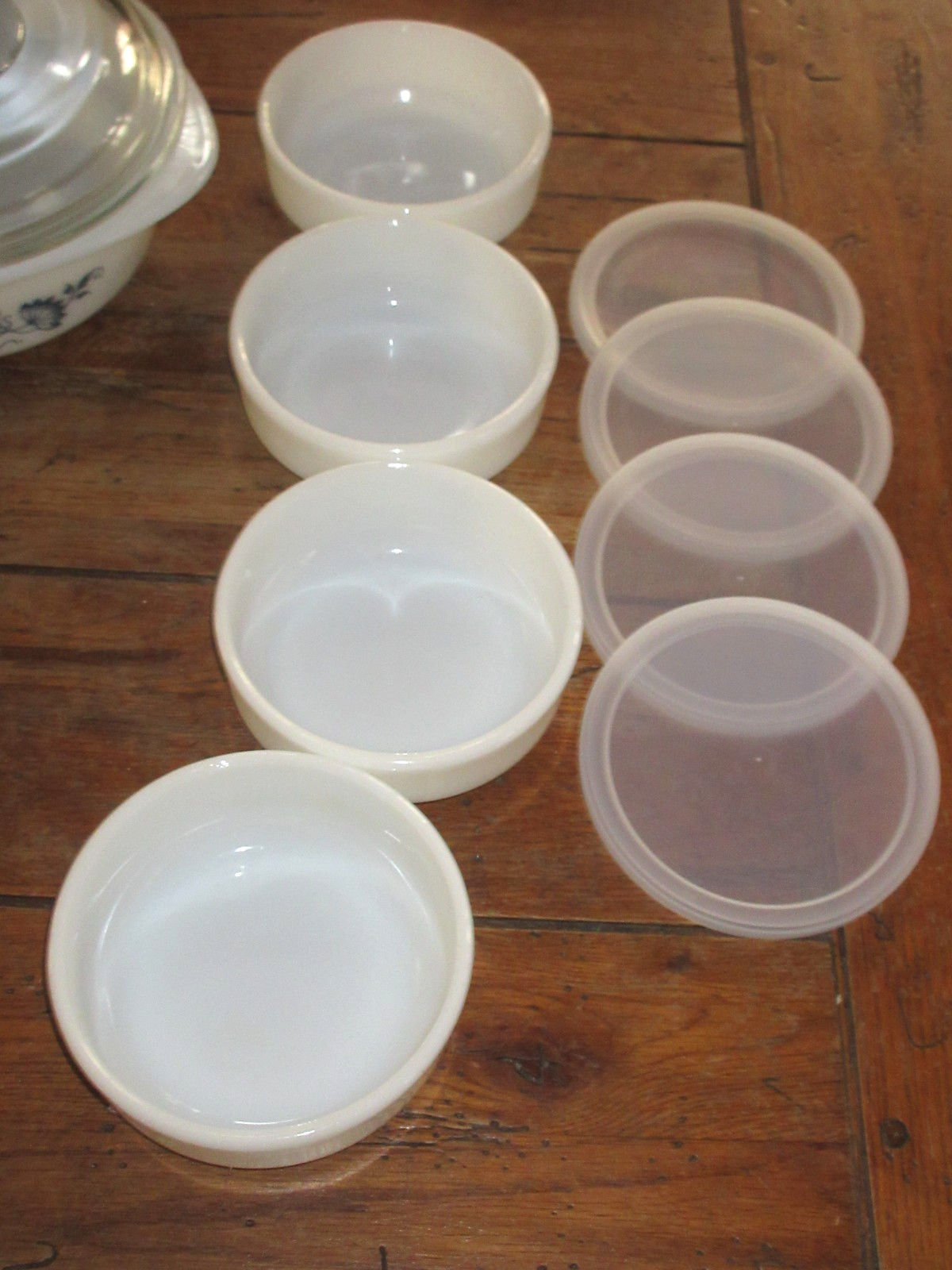 Vintage Glasbake Blue Onion 22 pc Bake 'n Serve Set Casserole Loaf Pie NOS