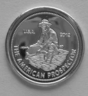 (10) 1 GRAM 0.999+ PURE SILVER AMERICAN PROSPECTOR ROUNDS b2