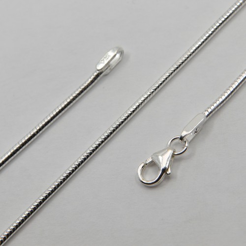 solid 925 STERLING SILVER Snake CHAIN 