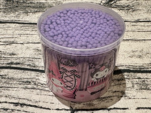 Cute Hello Kitty Kuromi Cotton Swabs Bud Purple Pink Travel Kit Container Cute - Picture 14 of 18