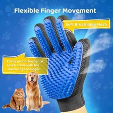 1 Pair  Pet Grooming Gloves Dog Cat Hair Remover Brush Shedding Massage Mit