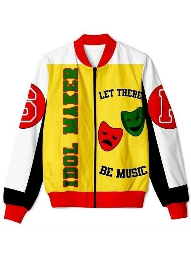 Unisex Idol Maker Salt N Pepa Yellow Bomber Varsity Jacket