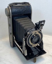 Vintage AFGA PB-20 Film Antar Lens Folding Camera. Art Deco  Case 1930s