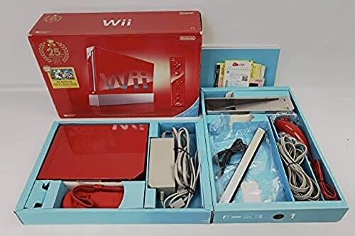 Nintendo Wii Super Mario Bros 25th Anniversary Red RVL-S-RAAV Used