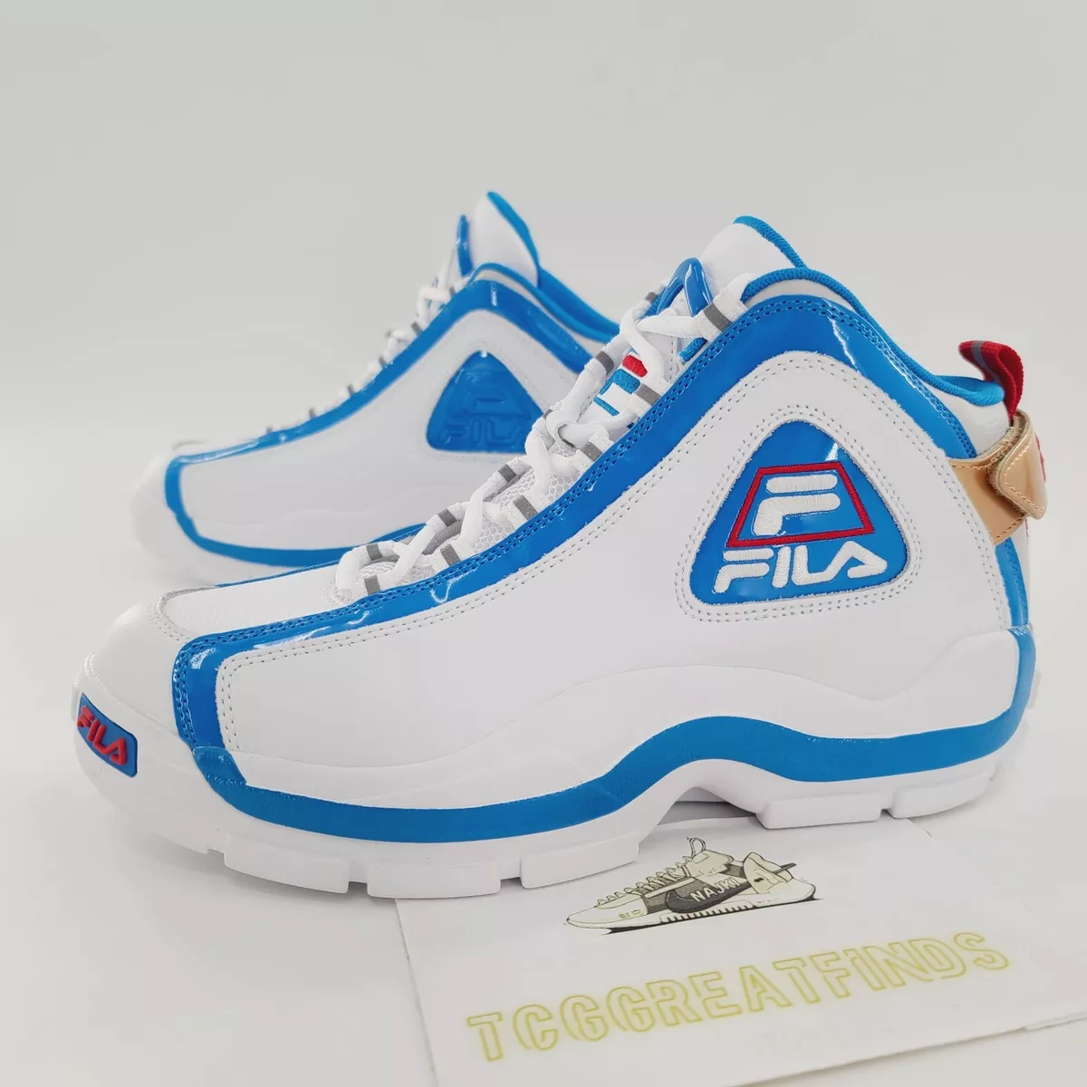 Fila Grant Hill 2 White Electric Blue Pistons Basketball Men's Size 10  Shoes NEW