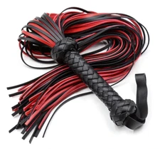 BDSM PU Leather Tassel Whip Flogger Ass Bondage Slave  Couple Games Tool