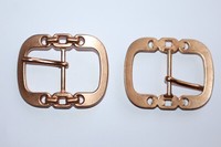 GüRtelschnalle, GüRtelschließE, Metall, Rosefarben, Ca. 30 Mm