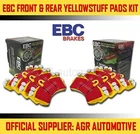 EBC YELLOWSTUFF FRONT + REAR PADS KIT FOR SUBARU FORESTER 2.0 TURBO SF5 1996-03