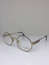 New Vintage Byblos 513 Round Eyeglasses C. 3026 Tiger Tortoise with Gold 51-21mm