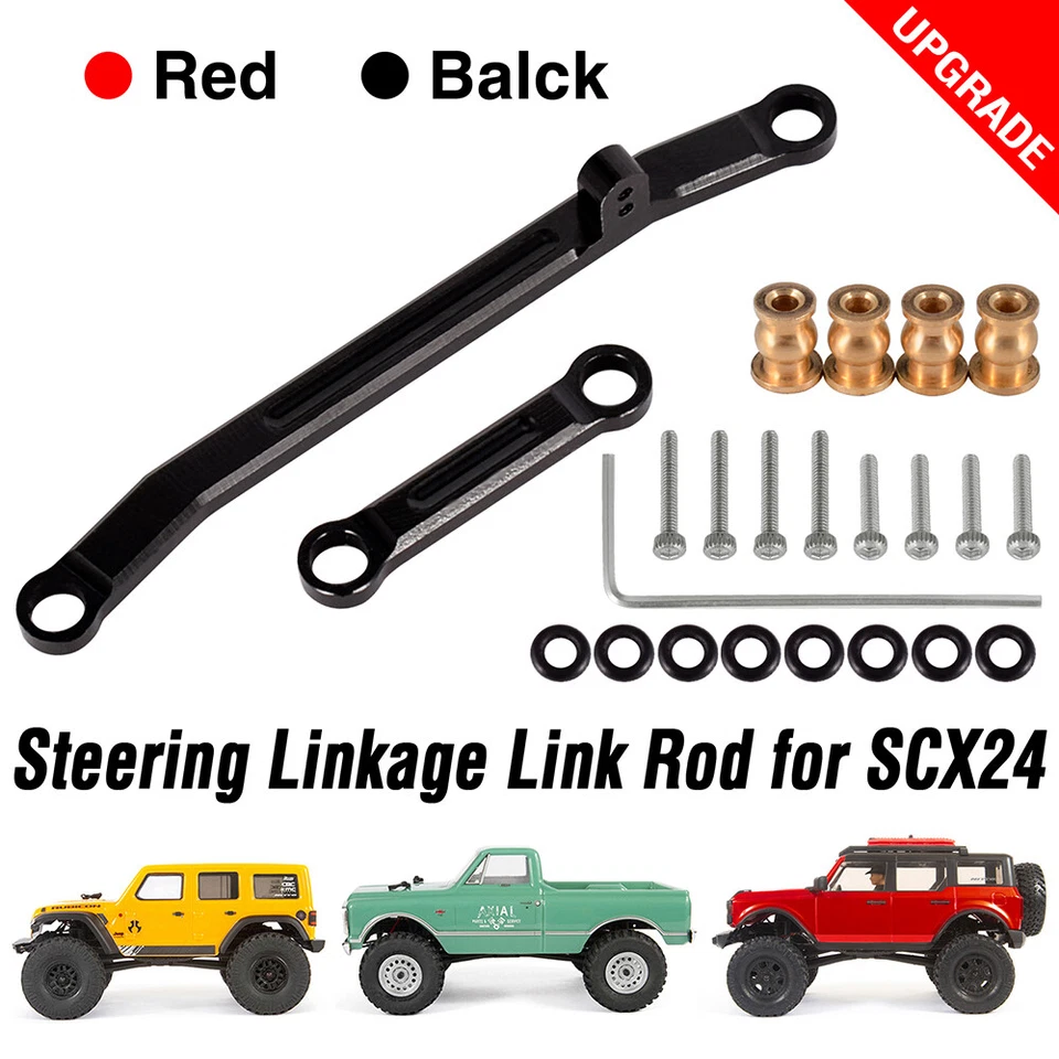 Metall-Lenkgestänge für Emax Servo Axial SCX24 Upgrades Teile 1/24 RC Car - Bild 2 von 4