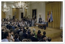 Jimmy Carter Menachem Begin Anwar Sadat Camp David Accords Silver Halide Photo 4