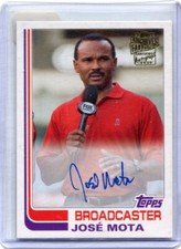 2021 Topps Archives - JOSE MOTA - Fan Favorites Autograph FOX SPORTS BROADCASTER