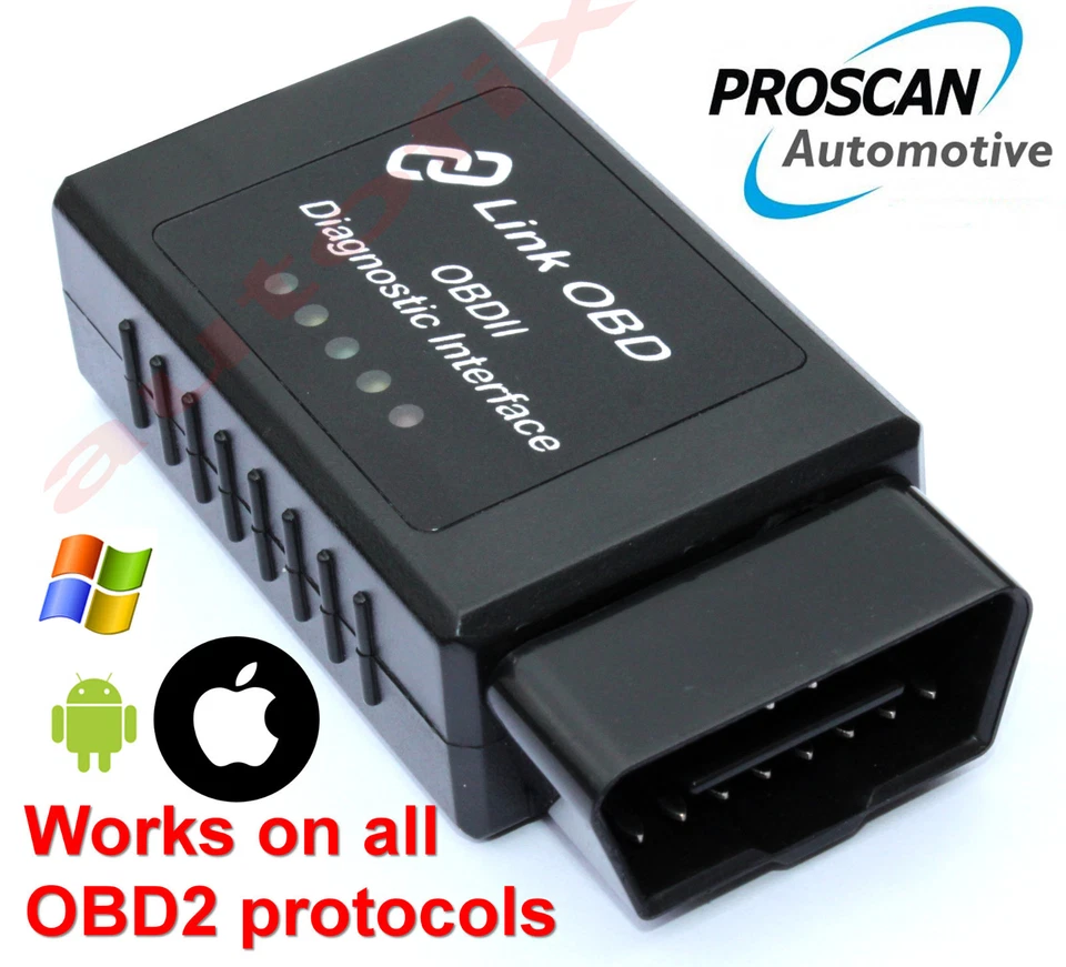 PROSCAN AUTOMOTIVE ELM 327 WiFi OBD2 Car Diagnostics Scanner Code Reader for iOS AND Android