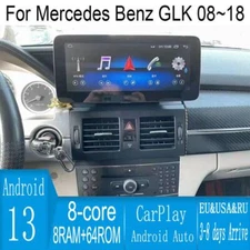 12.3" Android Navigation Car Gps Stereo Tesla Style For Mercedes Benz Glk 08~18