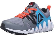 Zapatos para correr rápidos Reebok Zigtch Big N para niños - EE. UU.: 10,5, polvo/azul, J3 (B554T)
