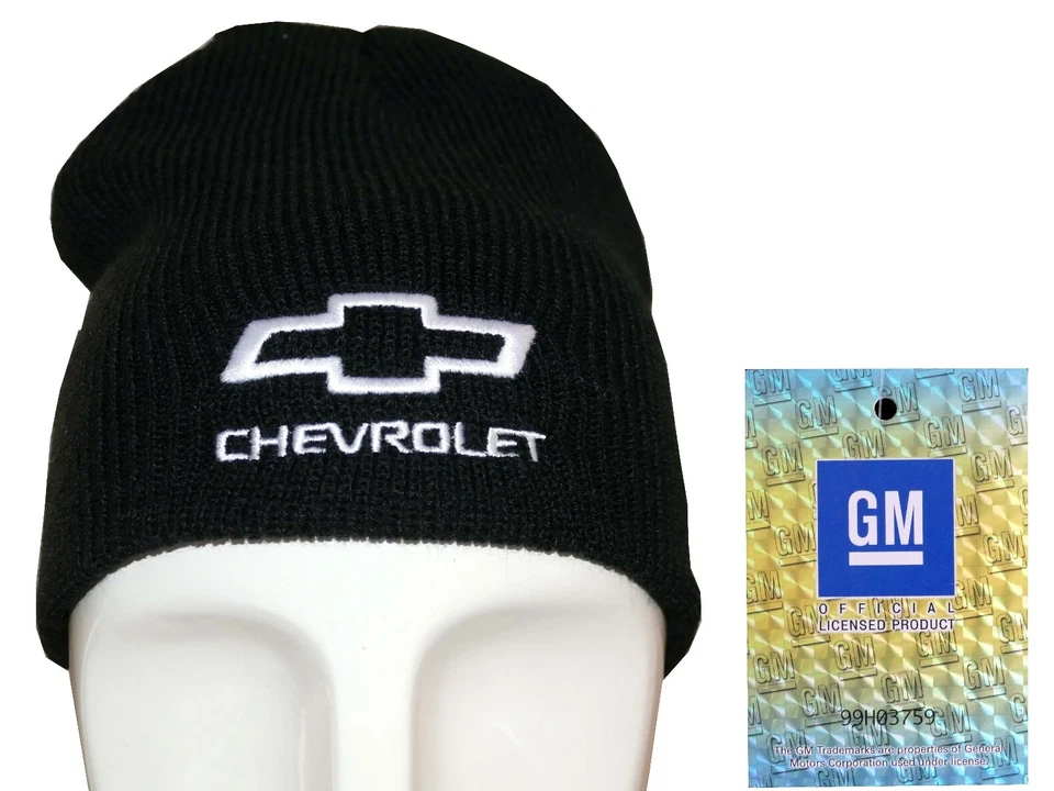 Chevrolet Mütze, Beanie, original lizenziert, bestickt, Strickmütze, Chevy Truck