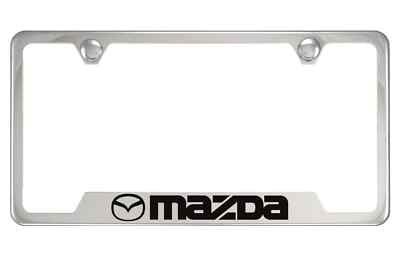 Chrome License Plate Frame for Mazda