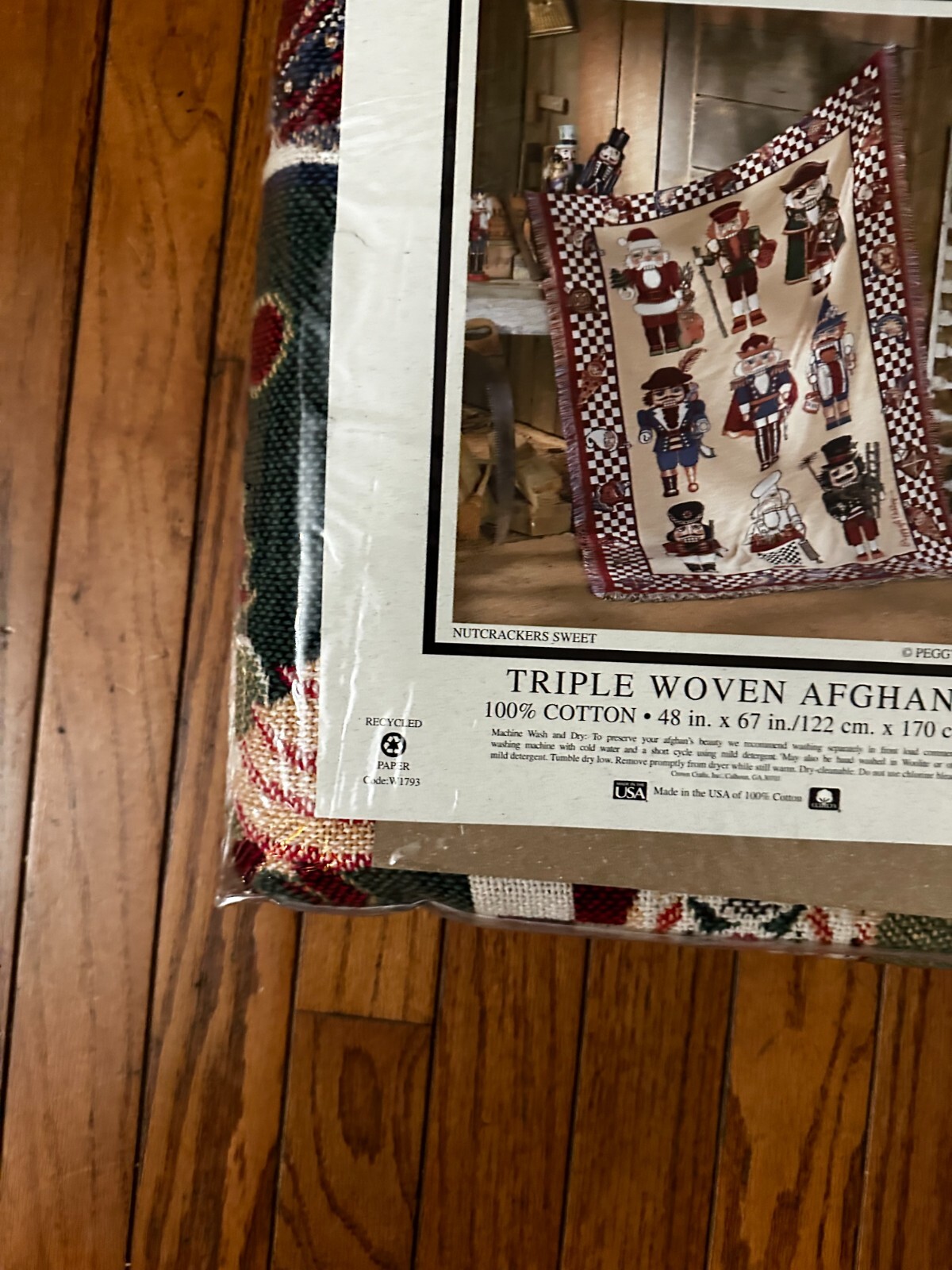 Goodwin Weavers Peggy Jo Ackley Nutcracker Christmas Woven Throw