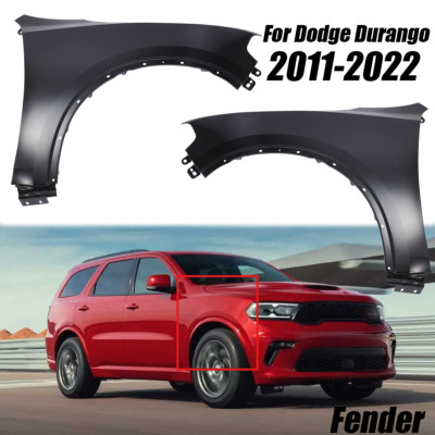 2x Front Driver & Passenger Side Fender For 2011-2024 Dodge Durango Steel New