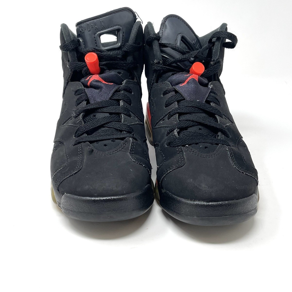 NIKE Air Jordan 6 Retro Infrared Sneakers Boys SIZE 5.5Y Black