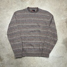 Vintage 70s Robert Bruce striped wool sweater made in USA Union made